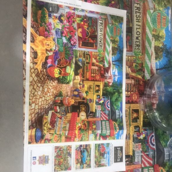 Master Pieces Farmer’s Market 750 Piece Puzzle COMPLETE - Picture 3 of 4